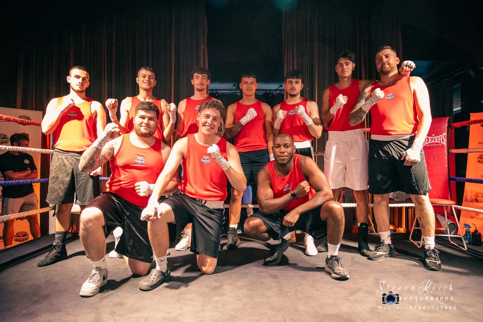 Red team group photo from the first event